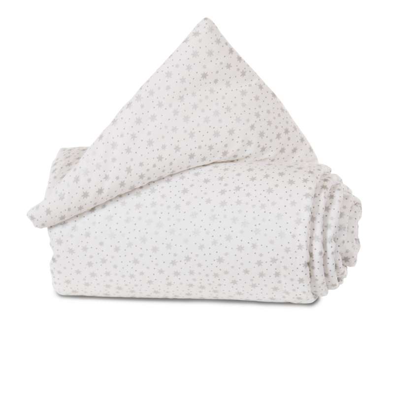 babybay Nestchen Organic Cotton passend für Modell Maxi, Boxspring und Comfort, weiß Glitzersterne s