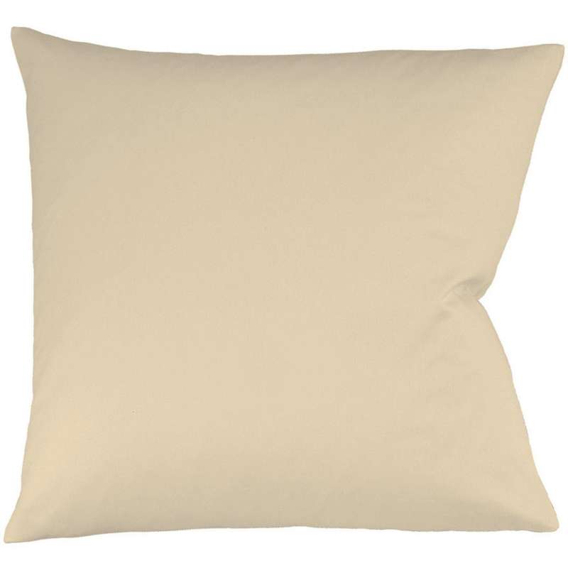 Fleuresse Interlock-Jersey-Kissenbezug uni colours, Farbe beige 2043