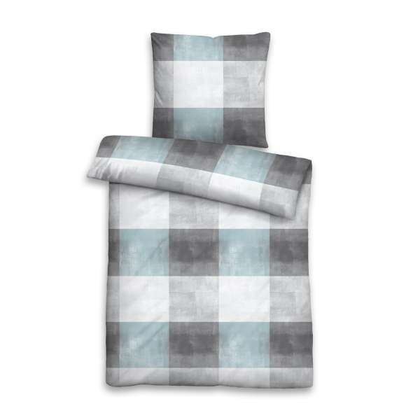 Castell Baumwoll Linon Bettwäsche 40635-222 Größe 135x200/80x80 cm