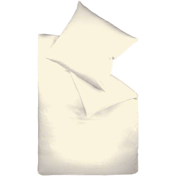 Fleuresse Mako-Satin-Bettwäsche colours, Farbe creme 2610