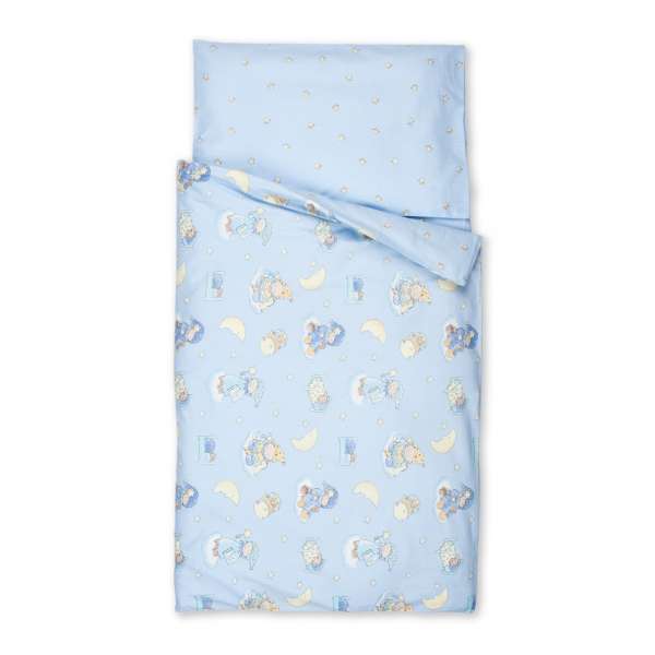 Kindertraum Kinderbettwäsche Traummännchen, Größe 100x135 + 40x60 cm, azur