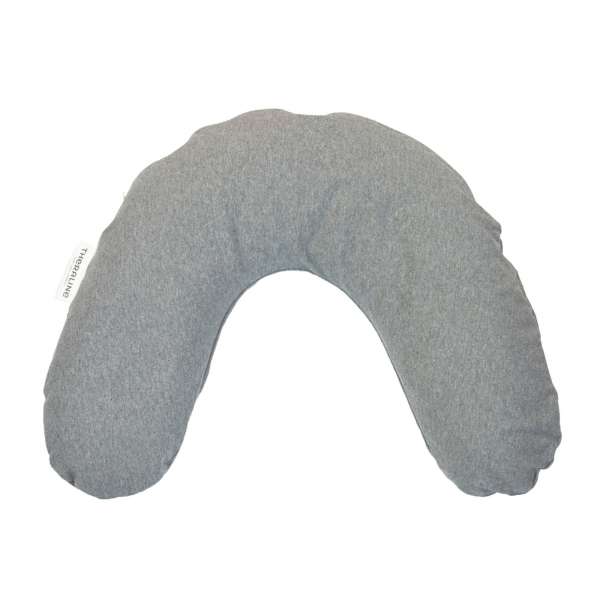 Theraline Reisekissen Nackenkissen Nackenhörnchen Jersey melange mittelgrau Größe 100x21 cm