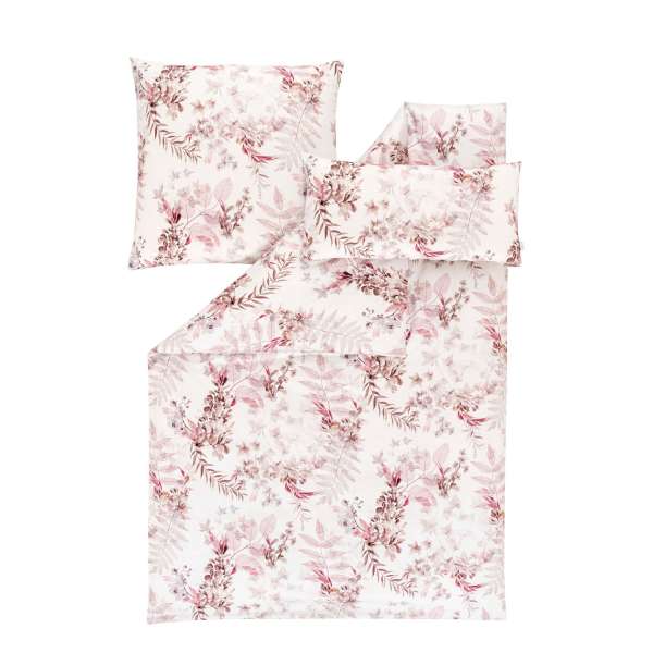 Estella Mako-Satin-Bettwäsche Evia Größe 135x200/80x80/40x80 cm 3-teilig, rosenholz