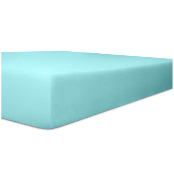 Kneer Single-Jersey Spannbetttuch für Matratzen bis 20 cm Höhe Qualität 60 Farbe türkis