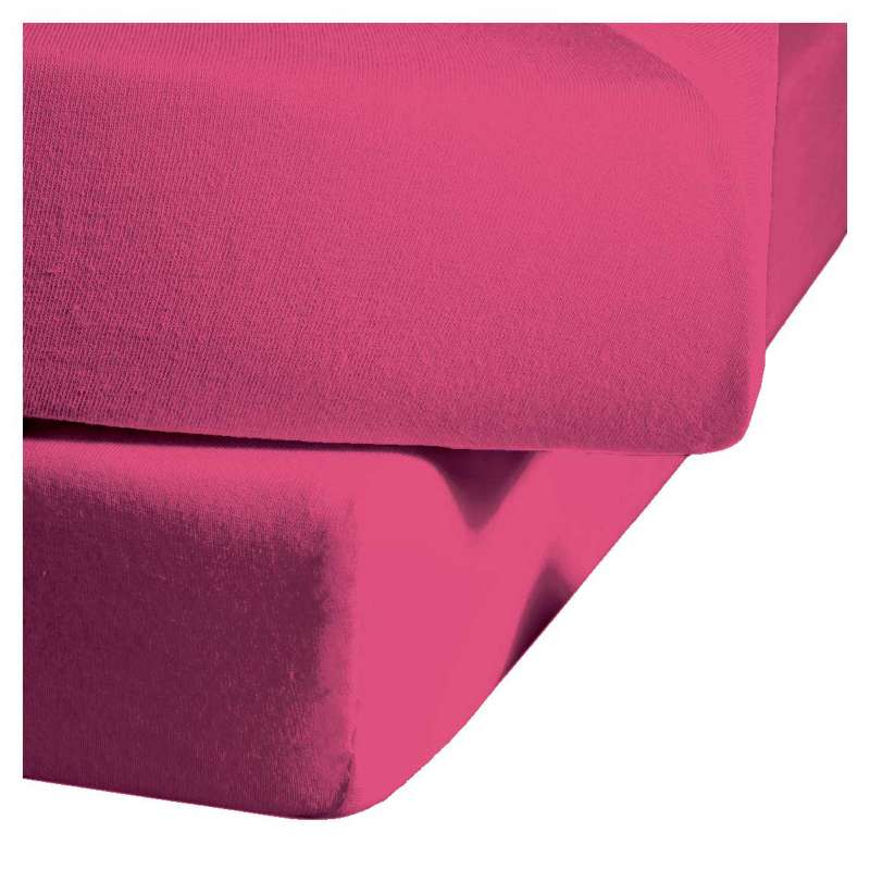 Fleuresse Mako-Satin-Spannlaken colours cassis 4512