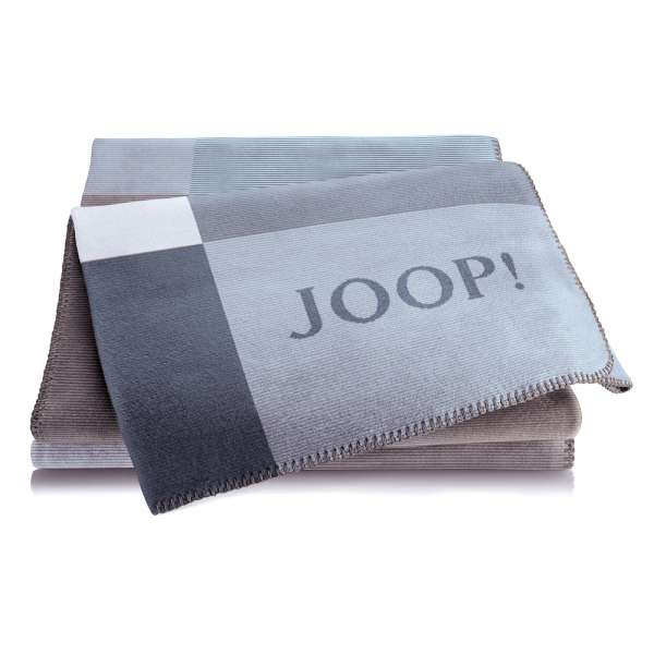 JOOP Wohndecke Mosaic Größe 150x200 cm Jeans-Graphit