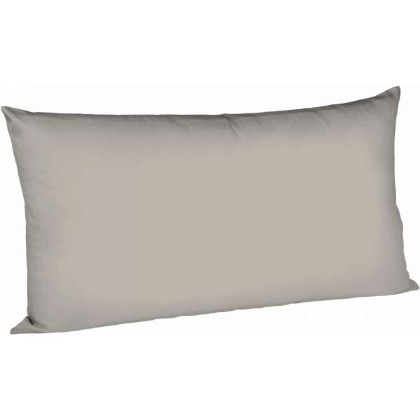 Fleuresse Mako-Satin-Kissenbezug uni colours, Farbe 9021 grau, Größe 40x80 cm