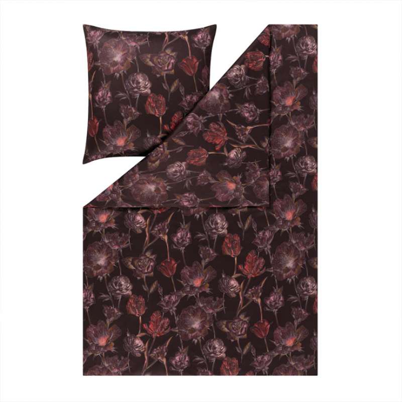 Estella Atelier Mako-Interlock-Jersey Zoe, 155x220 cm+80x80 cm, vino