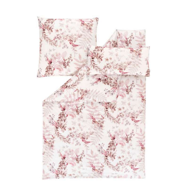 Estella Mako-Satin Bettwäsche Evia, Größe 135 x 200, Rosenholz
