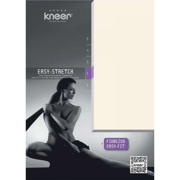 Kneer Nackenstützkissen-Fixbezug Easy-Stretch Q25 Farbe leinen 30/60x40/70 cm