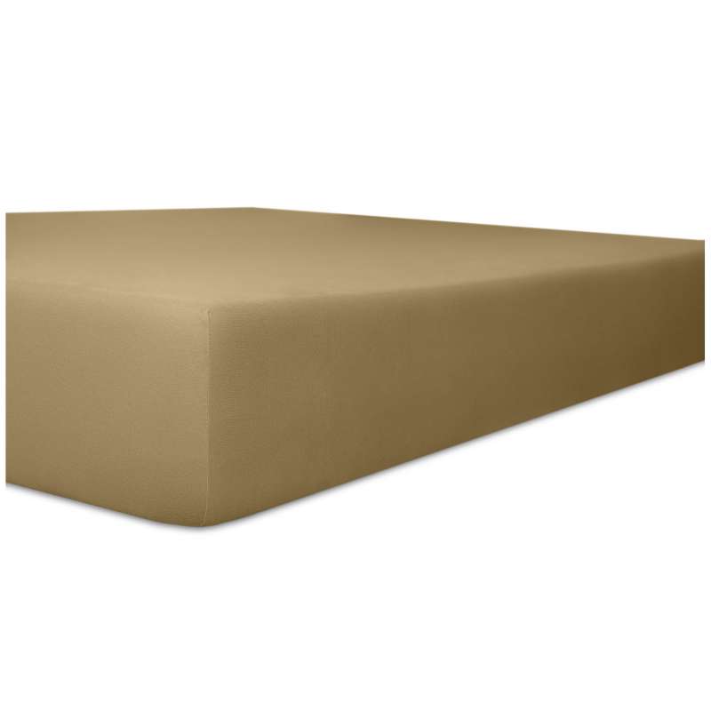 Kneer Easy Stretch Spannbetttuch für Matratzen bis 40 cm Höhe Qualität 251 Farbe toffee