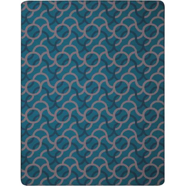 ELLE Decoration Wohndecke Cool Clarity, Größe 150x200 cm Rings blue Kuscheldecke