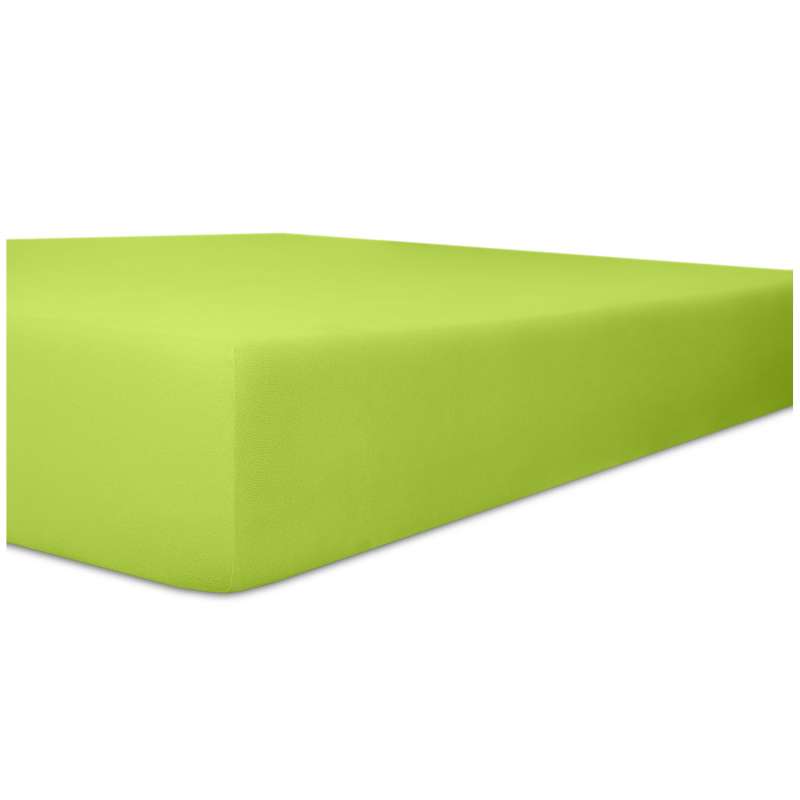 Kneer Single-Jersey Spannbetttuch für Matratzen bis 20 cm Höhe Qualität 60 Farbe limone