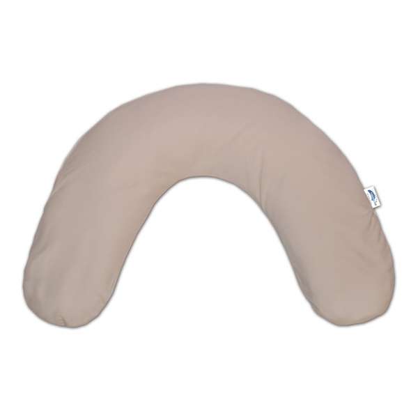 Theraline Reisekissen Nackenkissen Nackenhörnchen Jersey cappuccino 100x21 cm, Bamboo-Collection