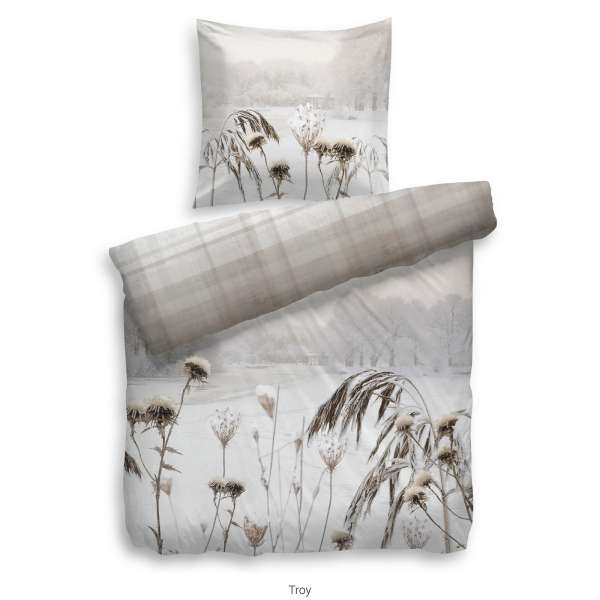 Heckett Lane Pure Cotton Bettwäsche Troy 135x200 cm naturell