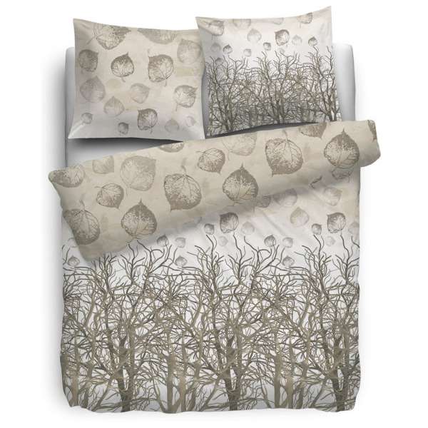 HnL Pure-Cotton-Bettwäsche Fig 135x200 cm naturel