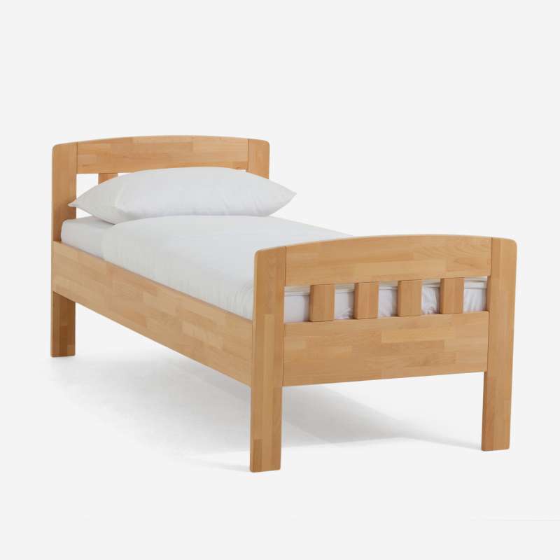 Dico Massivholz Einzelbett Komfortbett Seniorenbett, 420.00, Buche lackiert