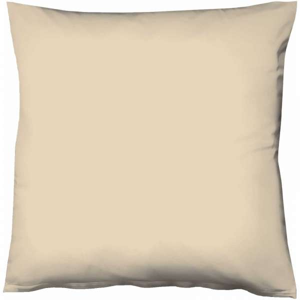 Fleuresse Mako-Satin-Kissenbezug uni colours Farbe beige 2043