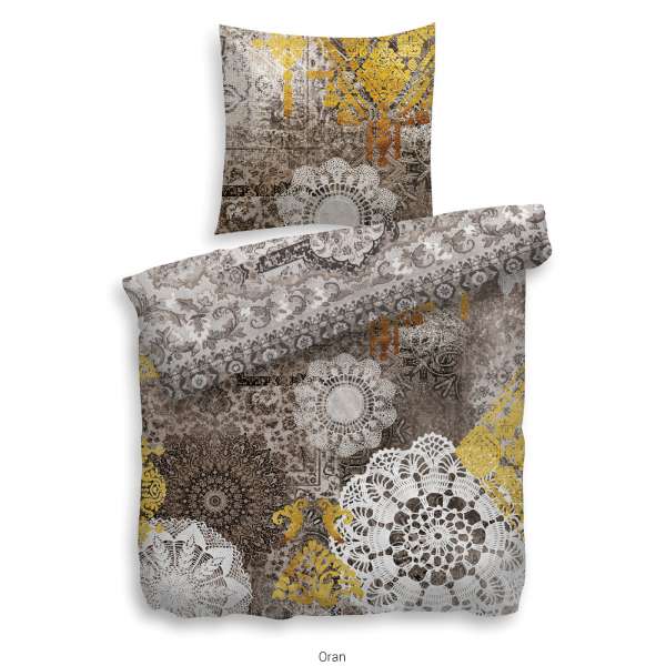 Heckett Lane Refined Satin Bettwäsche Oran 135x200 cm multi