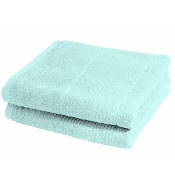 Fleuresse Frottier Duschtuch 2-er Set Größe 70x140 cm, Farbe 18 jadegrün