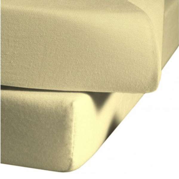 Fleuresse Mako-Jersey-Spannlaken Jenny C Farbe vanille 215