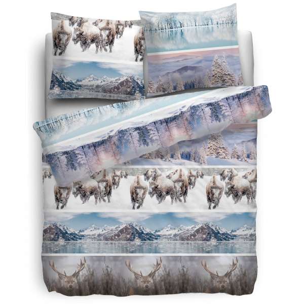 HnL Flanell Bettwäsche Rijk 155x220 cm multi