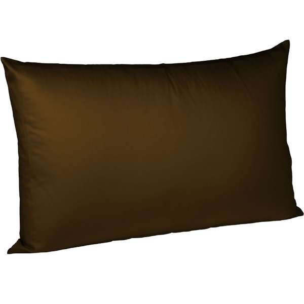 Fleuresse Interlock-Jersey-Kissenbezug uni 8022 colours mokka Größe 40x60 cm