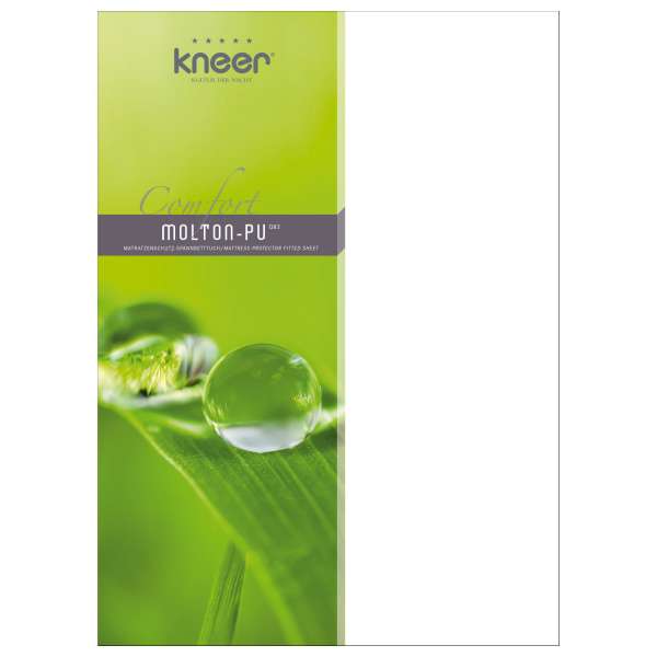 Kneer Comfort Molton-PU Matratzenschutz-Spannbetttuch bis 30 cm Höhe Qualität 83 weiß