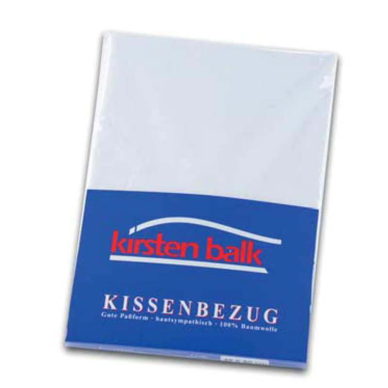 Kirsten Balk Kissenbezug Single-Jersey, Größe 80x80 cm, weiß