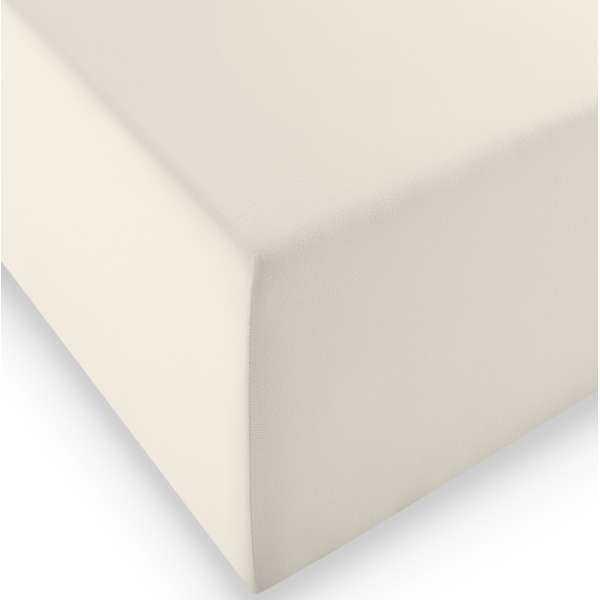 Fleuresse Boxspring- und Wasserbetten Jersey-Spannlaken comfort XL, Farbe 2610 creme