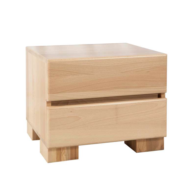 Bed Box Nachttisch Beistelltisch Massivholz Wildeiche