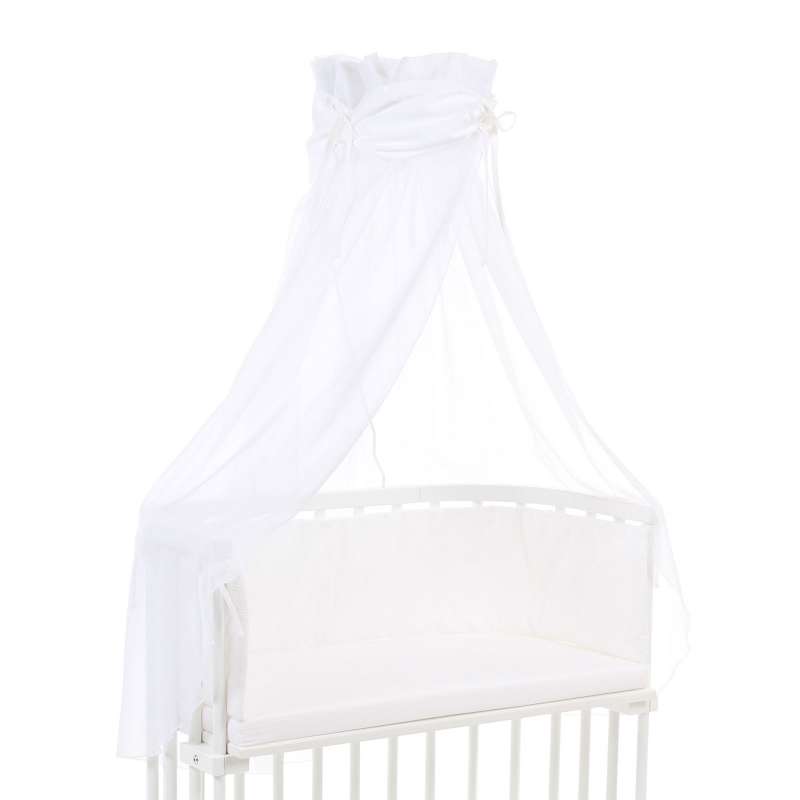 babybay Himmel Organic Cotton mit Schleife für alle Modelle, weiß