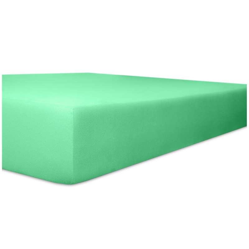 Kneer Exclusiv Stretch Spannbetttuch für hohe Matratzen & Wasserbetten Qualität 93 Farbe lagune