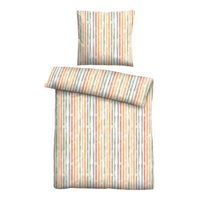 Castell - Traumhaft schlafen - Baumwoll Seersucker Bettwäsche Längsstreifen, 135 x 200 cm + 80 x 80  Castell - Traumhaft schlafen - Baumwoll Seersucker Bettwäsche Längsstreifen, 135 x 200 cm + 80 x 80