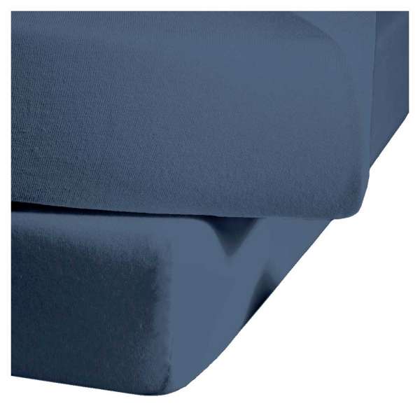Fleuresse Mako-Satin-Spannlaken colours denim 6073