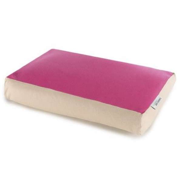 Theraline Pearlfusion Schlaf- und Nackenstützkissen 50x32x12 cm incl. Bezug fuchsia-cappuccino