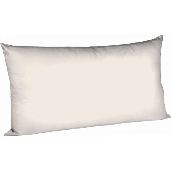 Fleuresse Mako-Satin-Kissenbezug uni colours porzellan 9050 Größe 40x80 cm