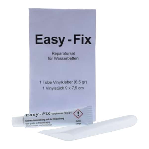 Stricker Wasserbetten Vinylkleber mit Vinylstück 7,5x9 cm Easy Fix, Reparaturset