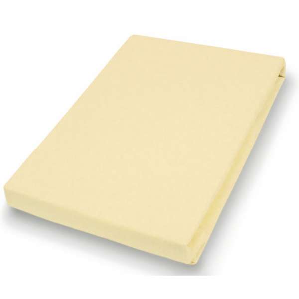 Hahn Haustextilien Jersey-Spannlaken Basic Größe 90-100x200 cm Farbe pfirsich