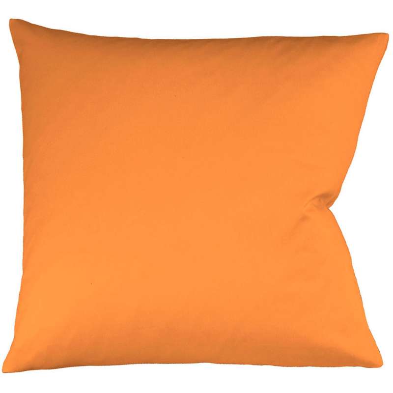 Fleuresse Interlock-Jersey-Kissenbezug uni colours orange 2044 Größe 80x80 cm