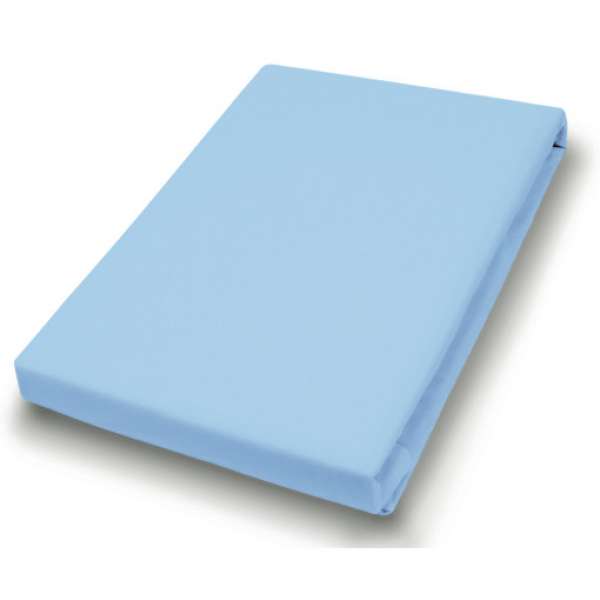 Hahn Haustextilien Elasthan-Feinjersey-Spannlaken Royal Größe 140-160x200-220 cm aqua