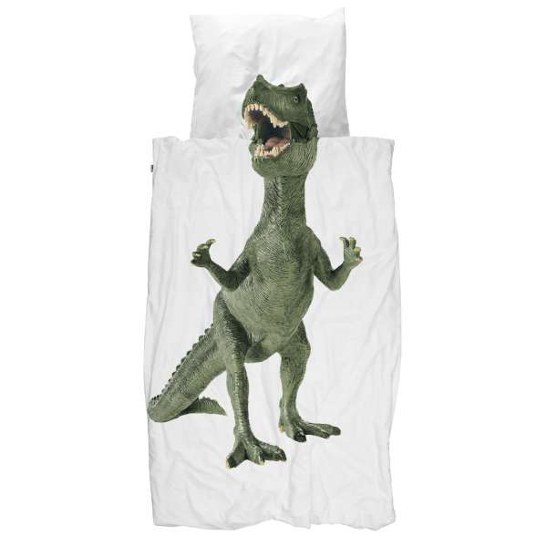Snurk Bettwäsche Dinosaurier Größe 135x200/80x80 cm
