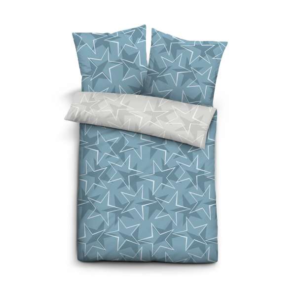 Biberna Trendline Biber Bettwäsche 8571-220, Größe 155x220 cm