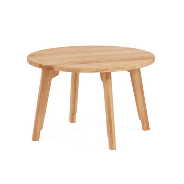 DICO Möbel Beistelltisch CT 70 Massivholz Buche / Wildeiche Größe 80 cm rund