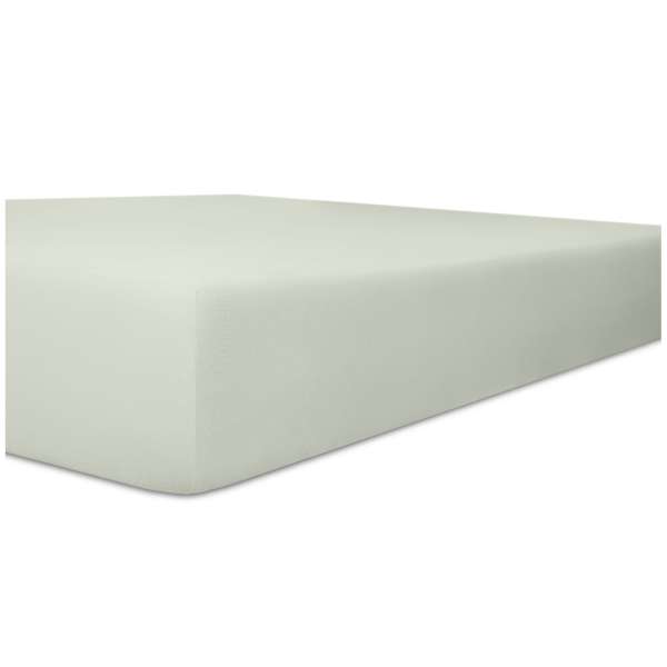 Kneer Vario-Stretch Spannbetttuch für Matratzen bis 30 cm Höhe Qualität 22 Farbe hellgrau