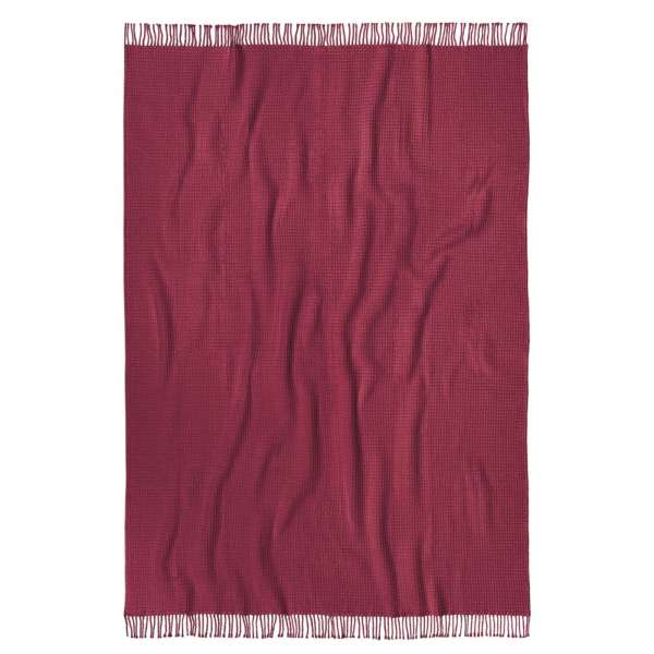 Tom Tailor Pique-Decke 150x200 cm Wohndecke Farbe Barolo