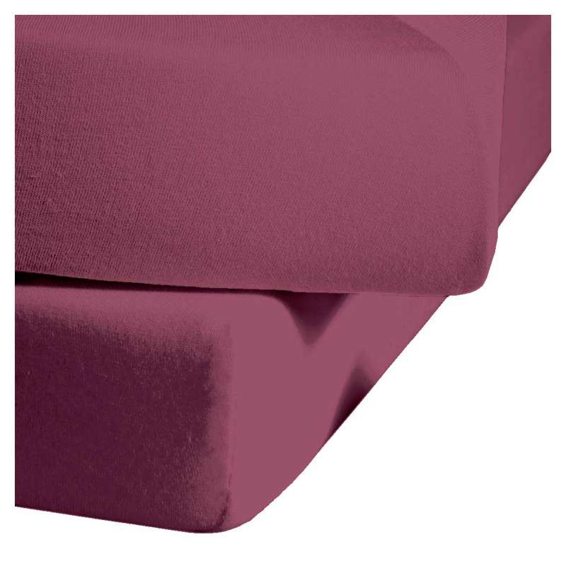 Fleuresse Mako-Satin-Spannlaken colours himbeere 5015