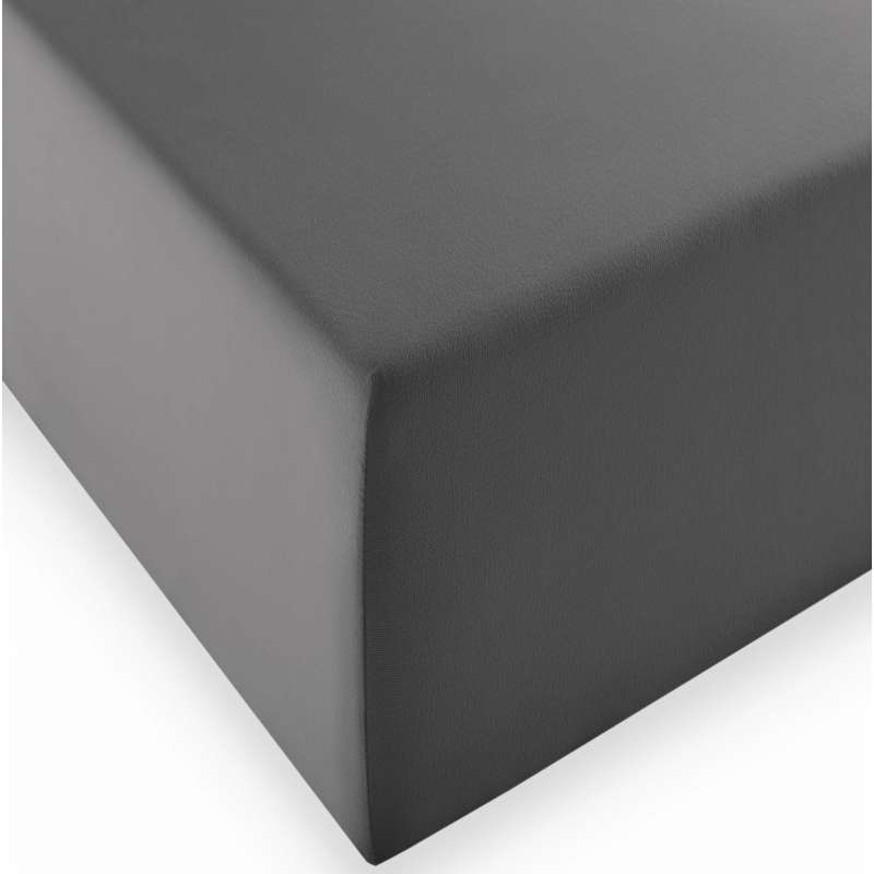 Fleuresse Boxspring- und Wasserbetten Jersey-Spannlaken comfort XL 9039 steingrau