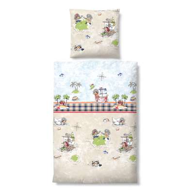 Biberna Linon Kinderbettwäsche 44881-547 Größe 100x135/40x60 cm Biberna Linon Kinderbettwäsche 44881-547 Größe 100x135/40x60 cm