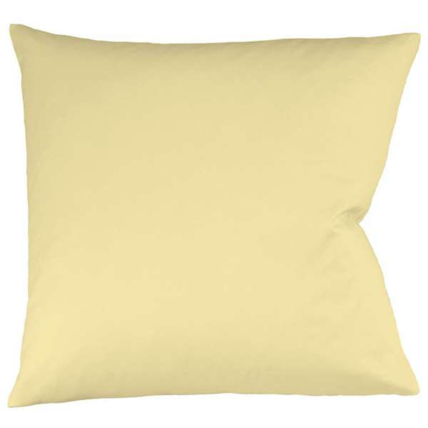 Fleuresse Interlock-Jersey-Kissenbezug uni colours vanille 215